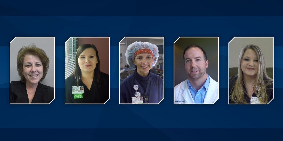 Five stars of Spartanburg Medical Center's cardiac care team