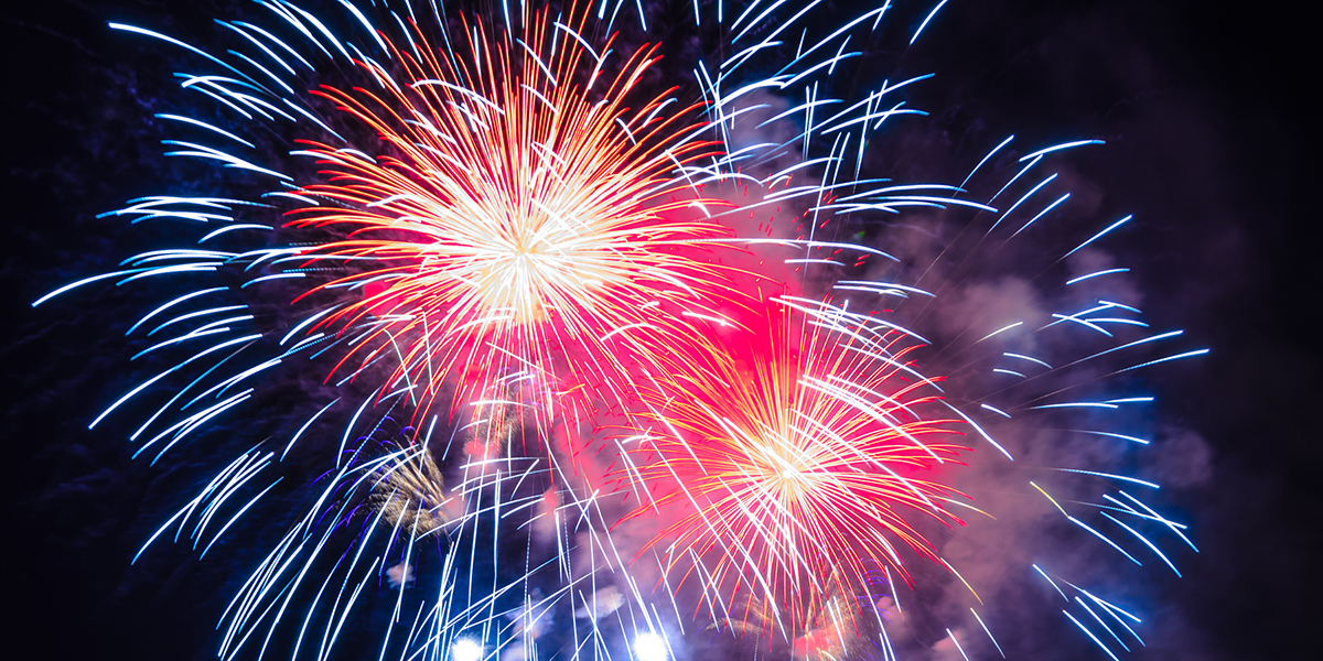 Firework Background - 4th July Independence day celebration