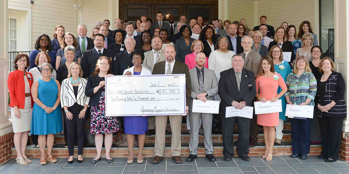Recipients of the $646,000 in grants awarded by the Spartanburg Regional Foundation pose together during their annual grant awards ceremony that was held June 7 at the Piedmont Club in Spartanburg.