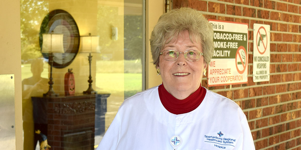 Spartanburg Regional Hospice volunteer, Linda Garrett 