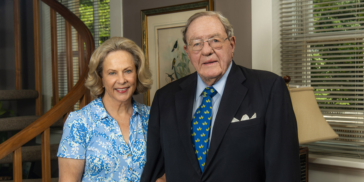Walter and Betty Montgomery have used their family's considerable resources to ead the charge to fight cancer through the expansion of Gibbs Cancer Center & Research Institute at Pelham