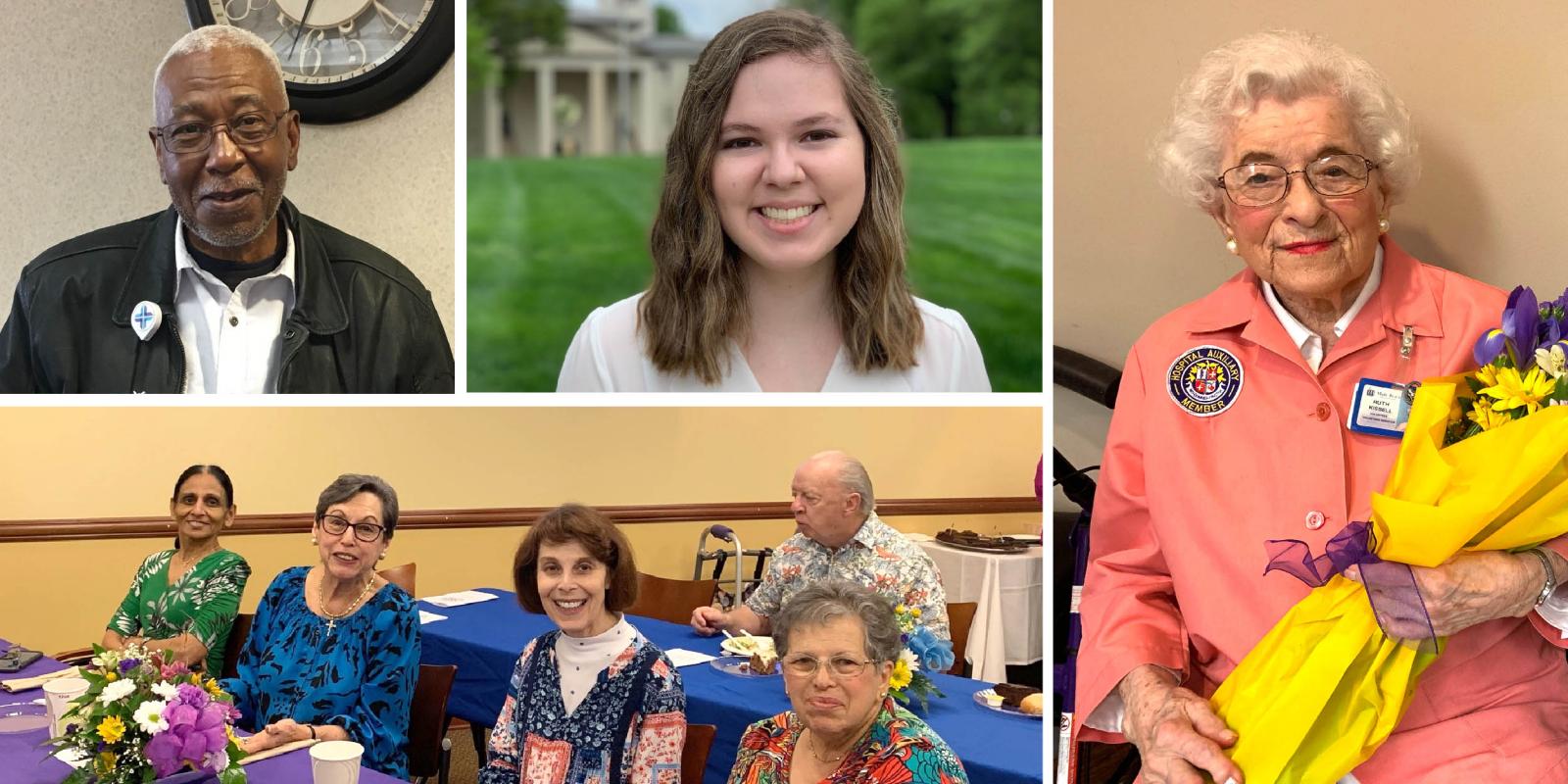 Collage of volunteers at Spartanburg Regional Healthcare System