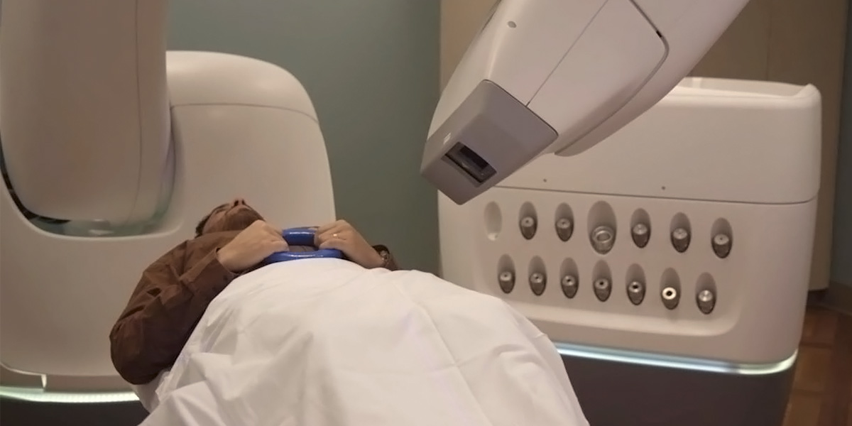 The CyberKnife Robotic Radiosurgery System targets tumors and other non-cancerous conditions with unparalleled precision at Gibbs Cancer Center & Research Institute at Pelham in Greer, SC