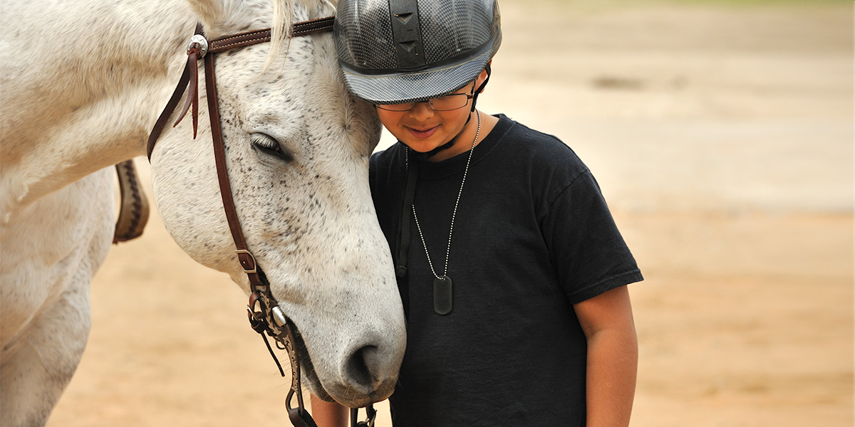 Boy with his horse