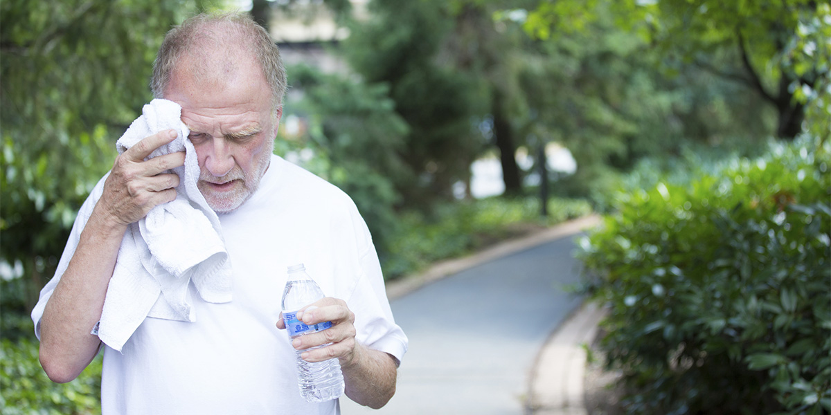 Hot day, dehydration