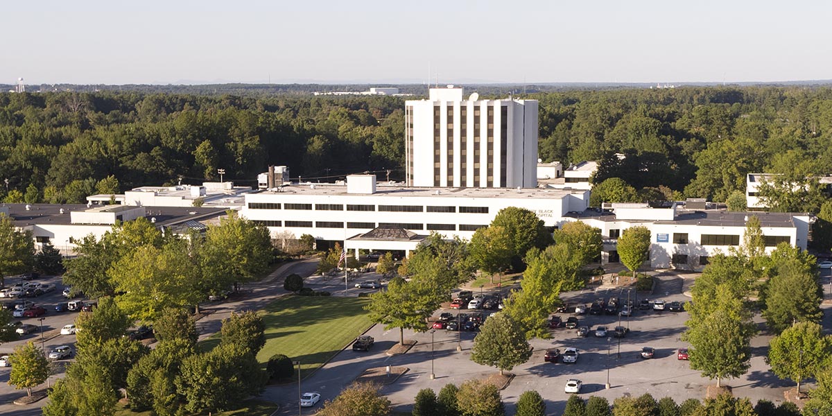 An aerial shot of Spartanburg Regional's Mary Black Campus