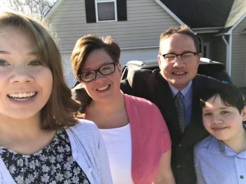 Rubenzer family - Trevor, Grace, Patti and Ethan.