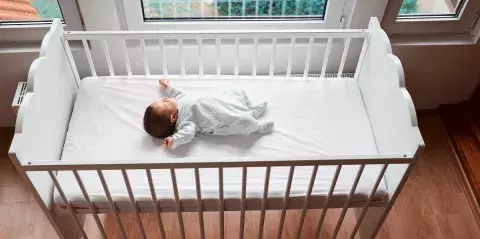 sleeping baby girl